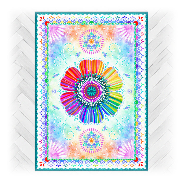 Teppich - Regenbogenblume