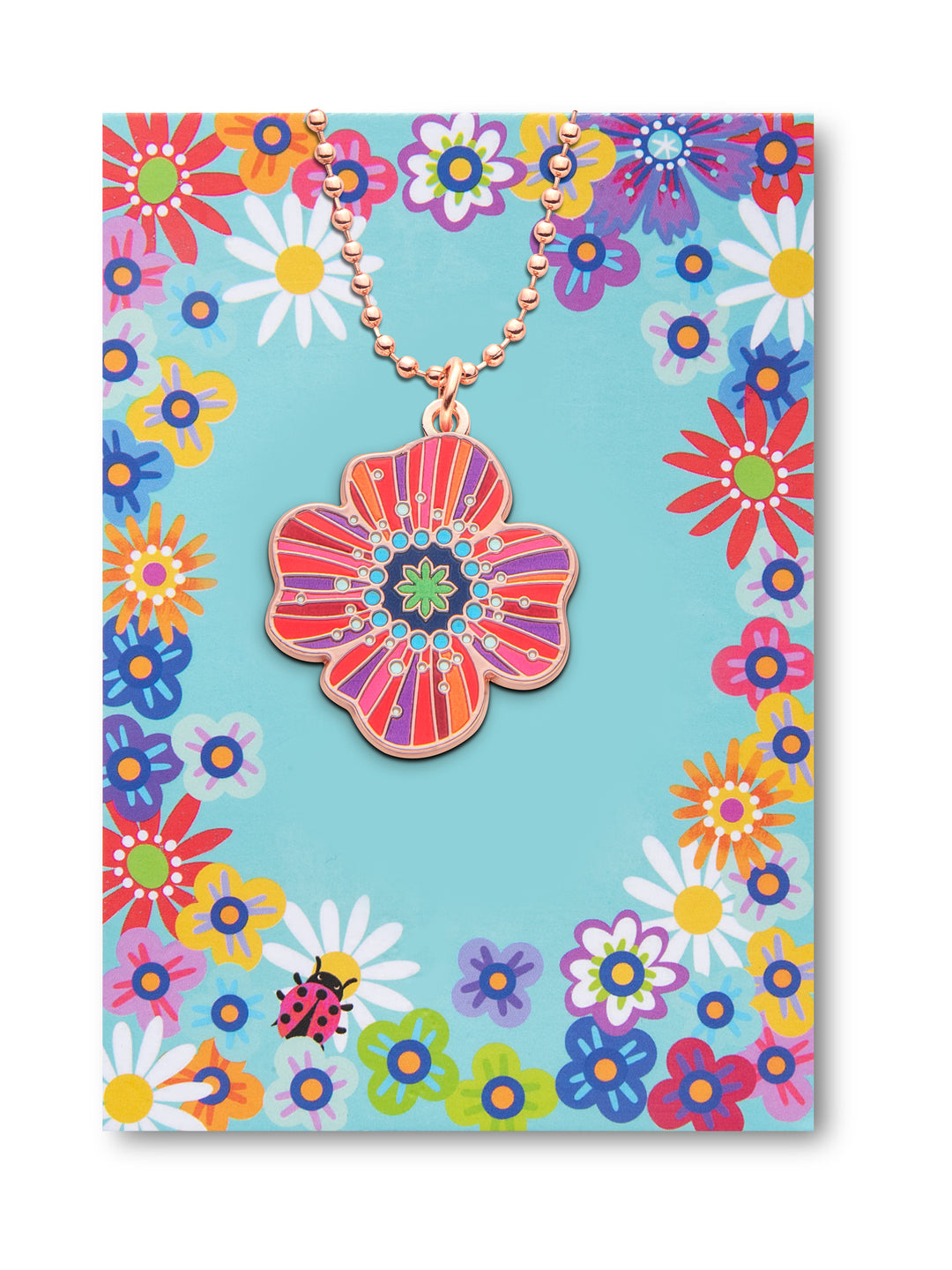 Halskette Mohn Blume