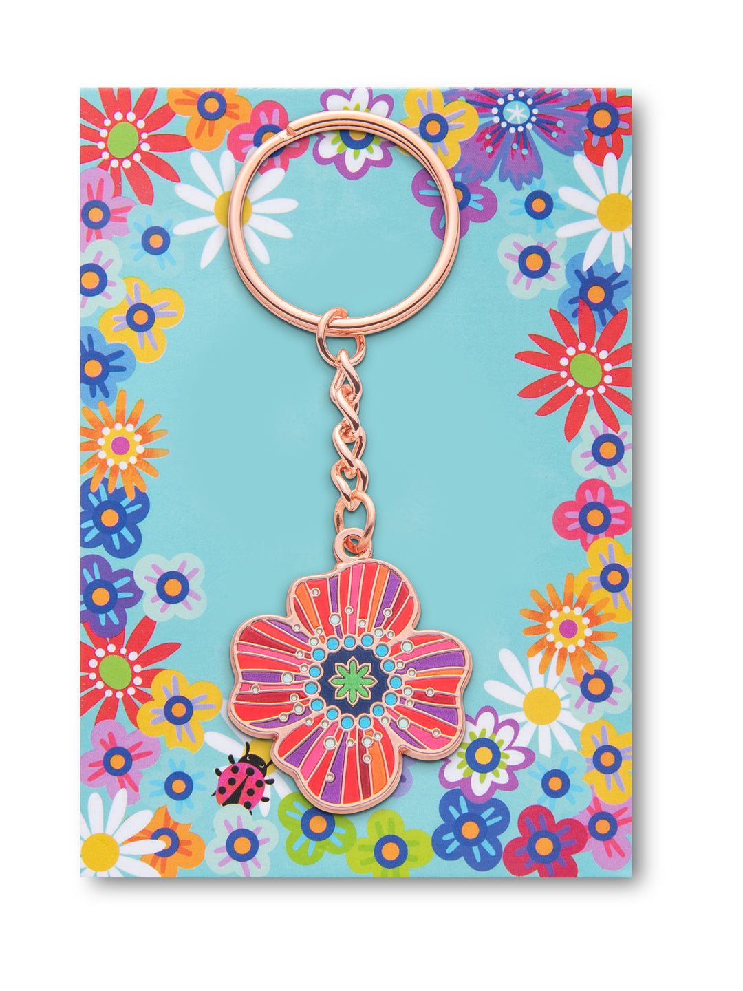 Schlüsselanhänger Mohn Blume