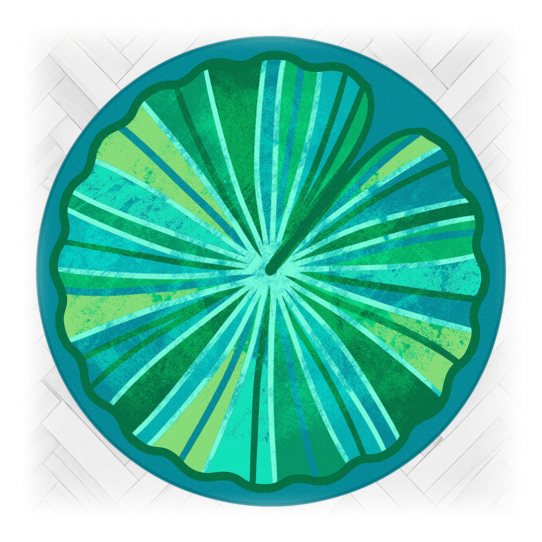 Teppich Rund - Seerosenblatt