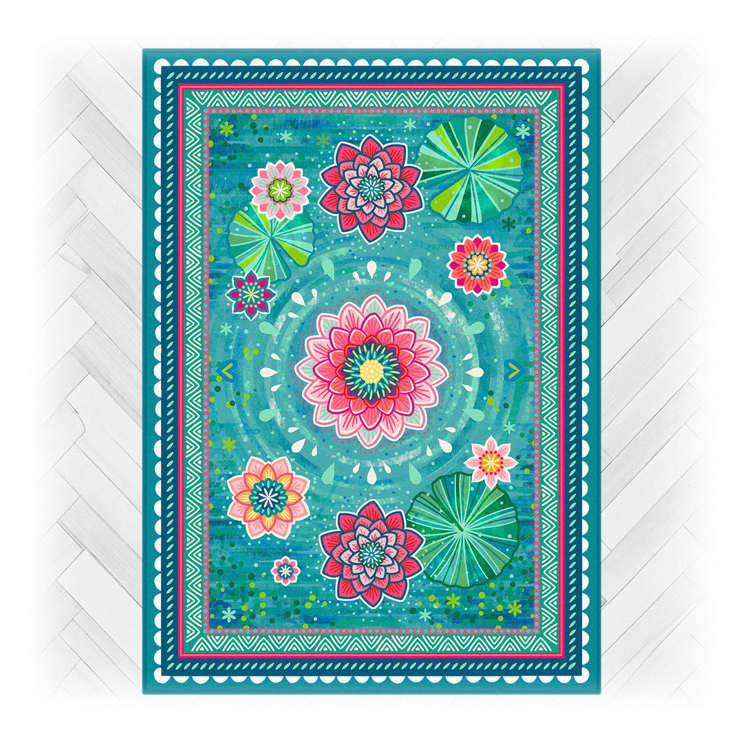 Teppich - Seerosenteich