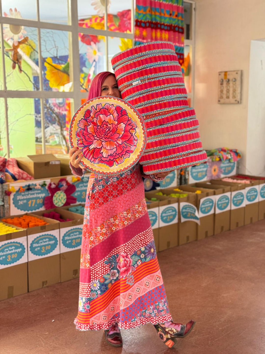 Sitzkissen - Pinkes Potpourri