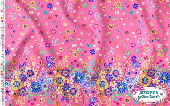 Blumenmeer pink - Stoff Klassiker