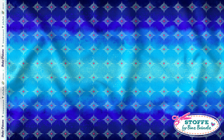 Boho-Träume blau - Stoff Klassiker