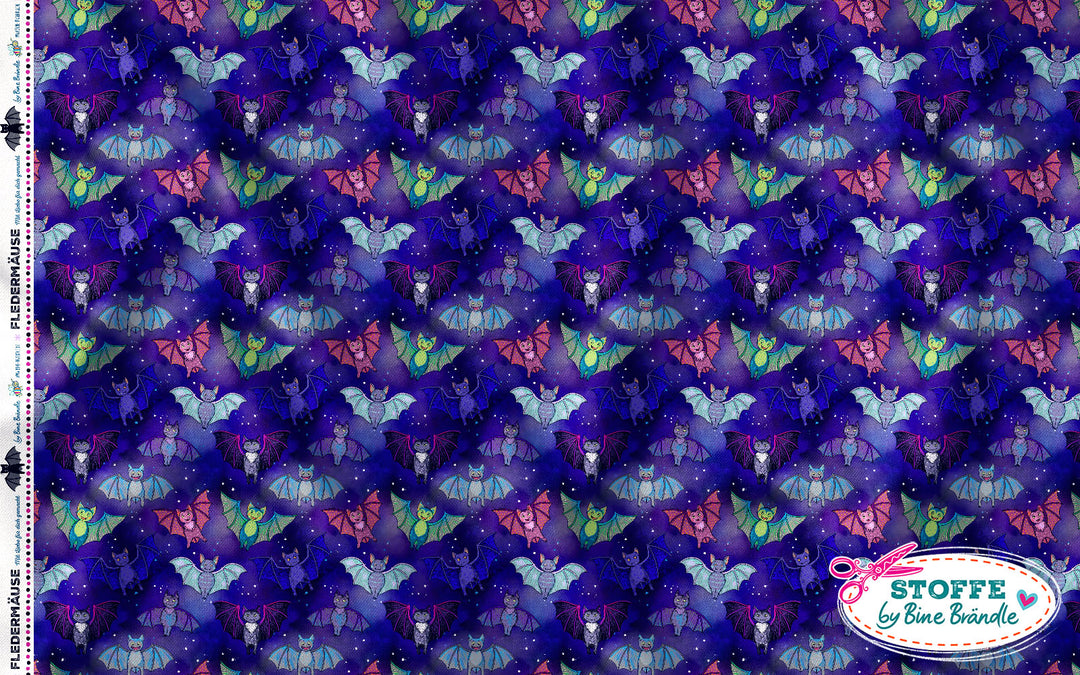 Fledermäuse klein - Stoff Klassiker