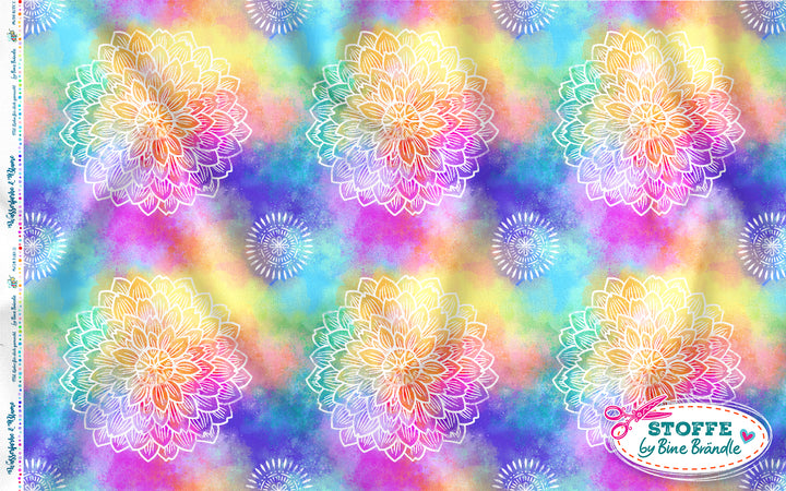 Wasserfarbe und Blume - Stoff Klassiker ACHTUNG - nur in 1 m Stücken -