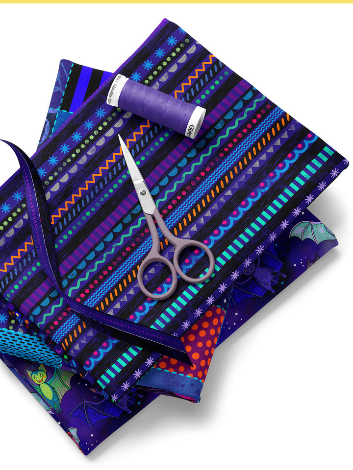 Mitternachts Multistreifen - Stoff Klassiker