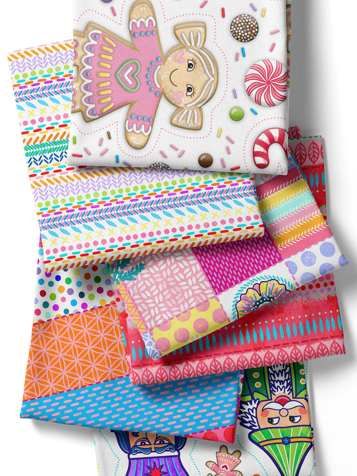 Lebkuchenmännchen groß weiß - Stoff Klassiker