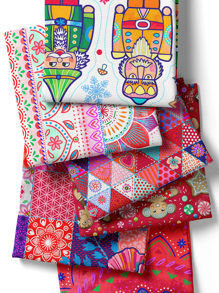 Nussknackerstoff groß - Stoff Klassiker