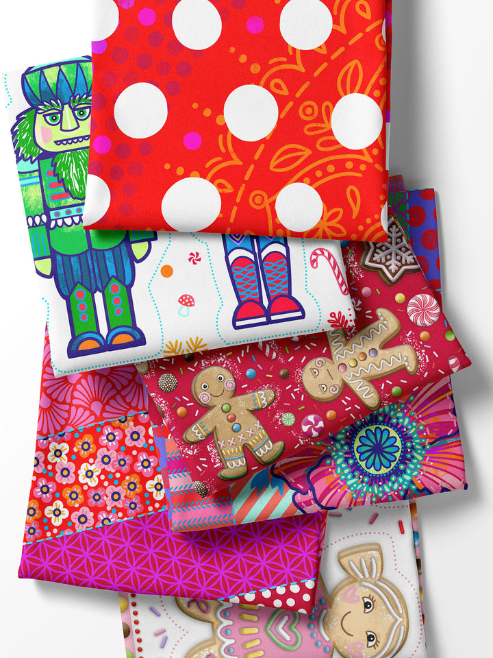 Fliegenpilzpunkte groß - Stoff Klassiker - 2 Meter