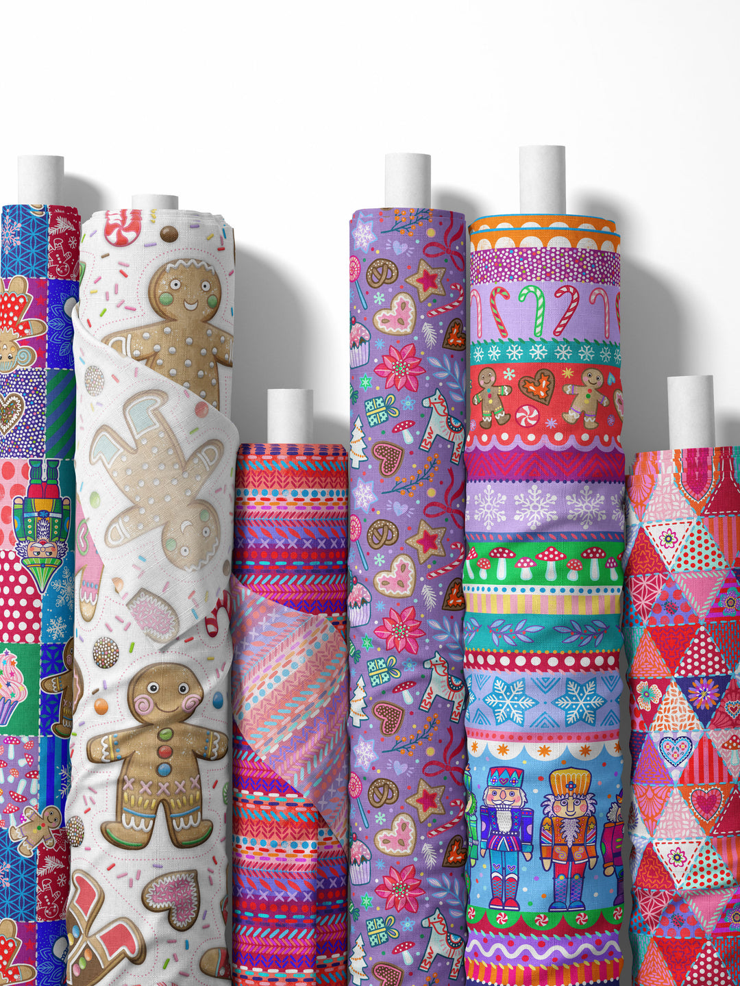 Lebkuchenmännchen groß weiß - Stoff Klassiker