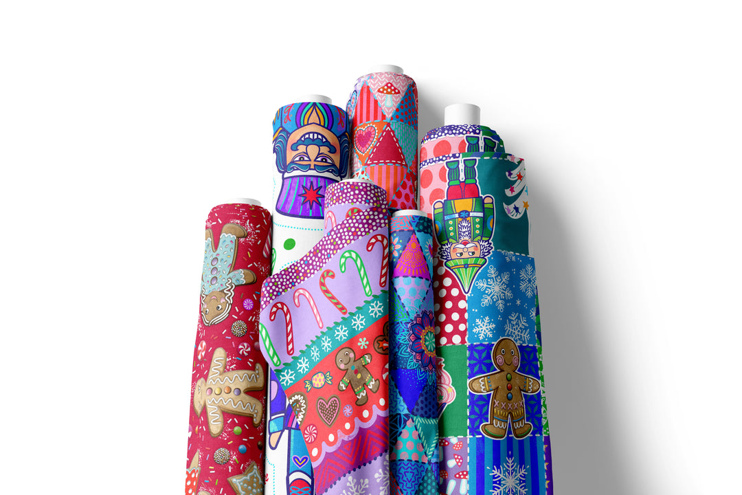 Weihnachts-Multistreifen - Stoff Klassiker