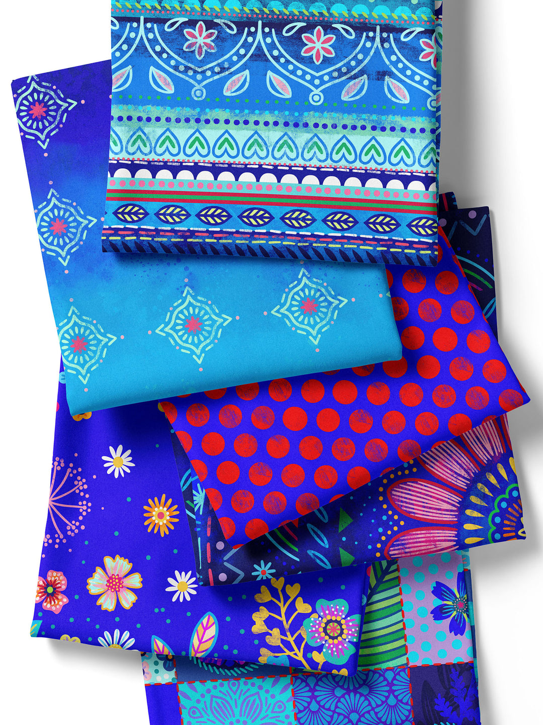 Boho-Träume blau - Stoff Klassiker