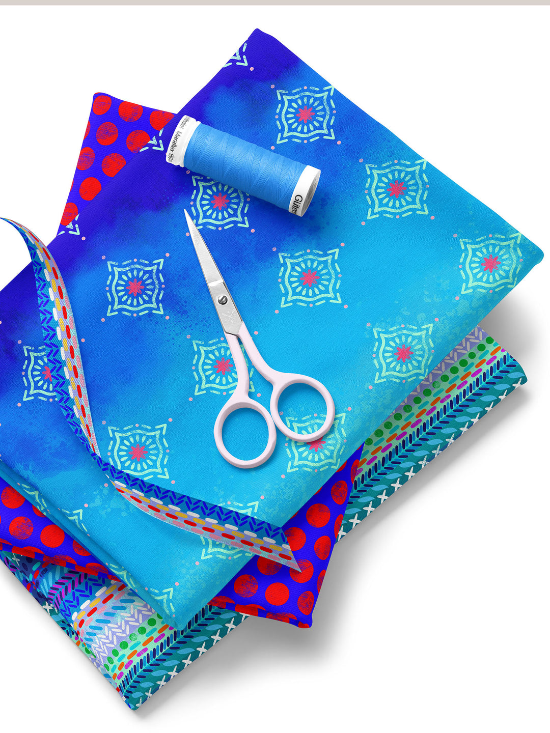 Boho-Träume blau - Stoff Klassiker