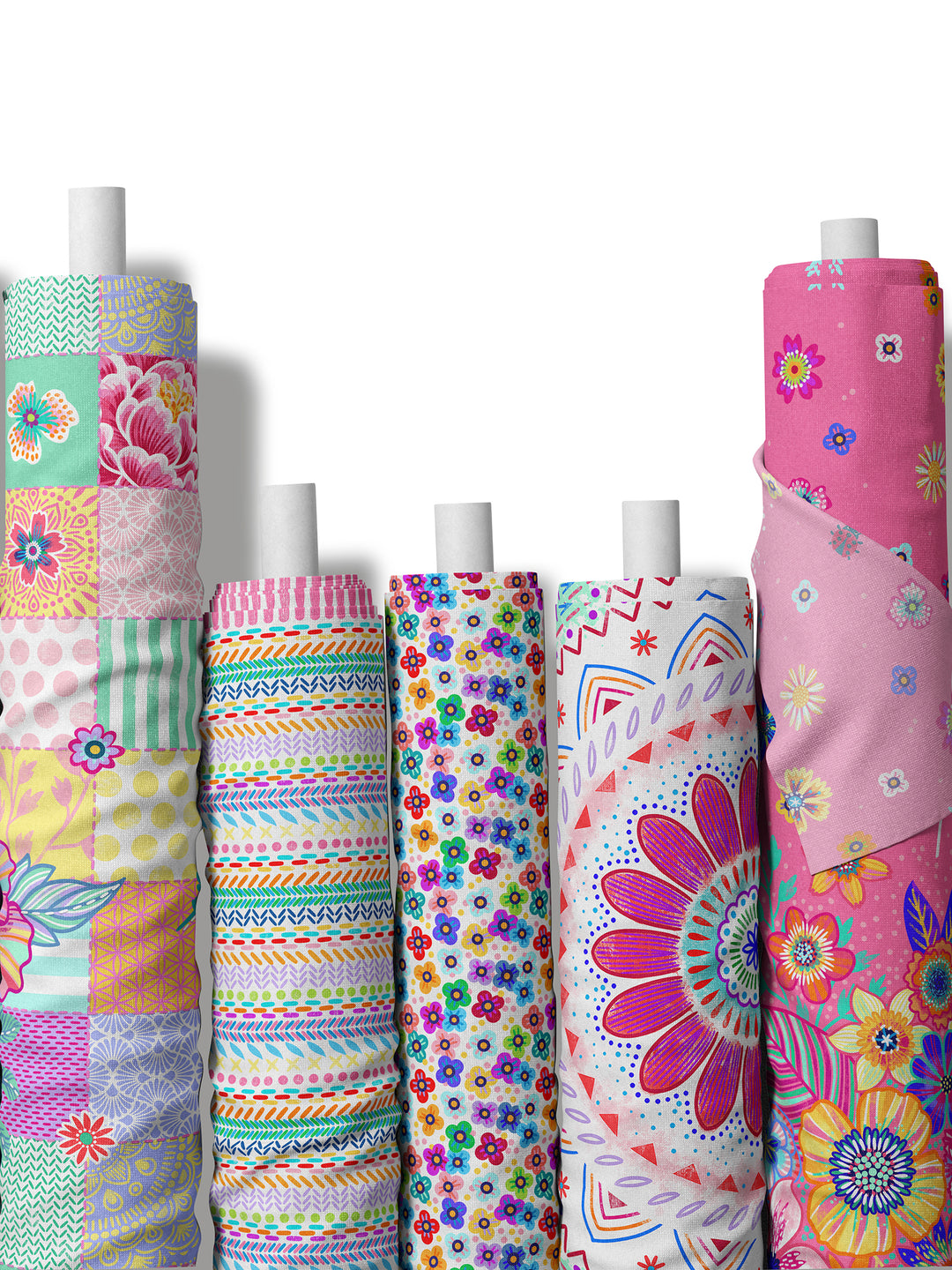 Blumenmeer pink - Stoff Klassiker