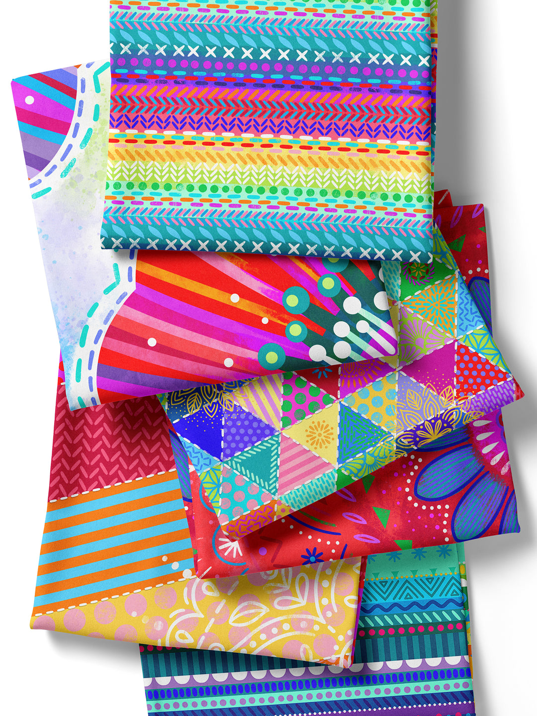 Mandala rot - Stoff Klassiker