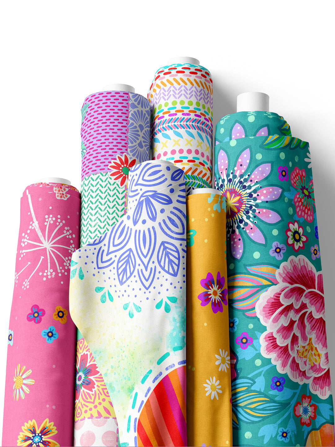 Blumenmeer pink - Stoff Klassiker