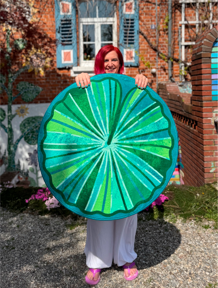 Teppich Rund - Seerosenblatt