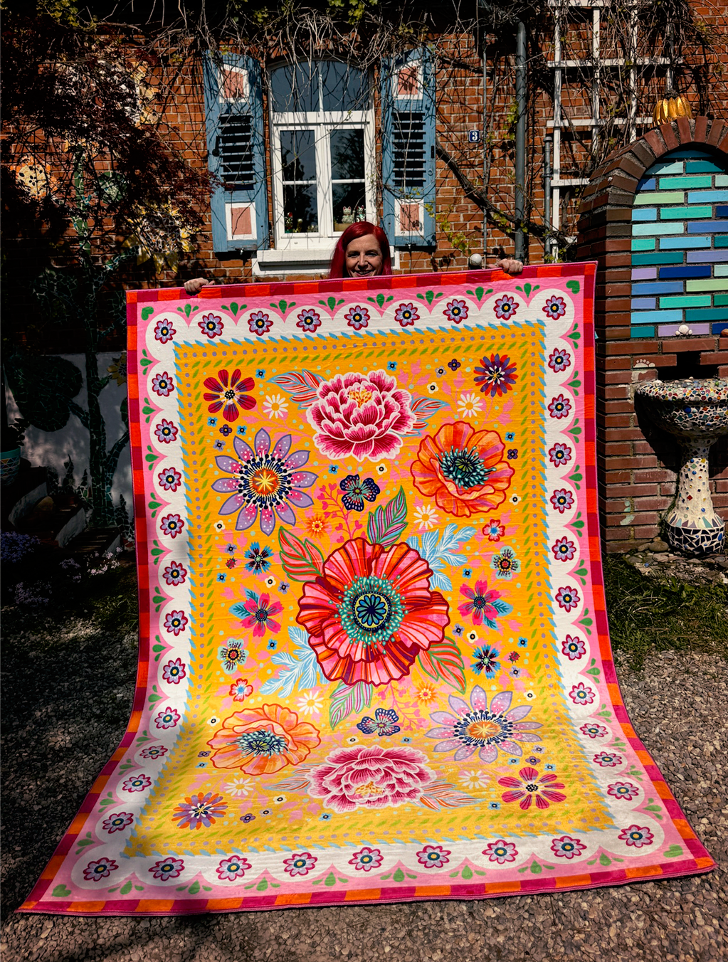 Teppich - Blumen Zauber - Gelb