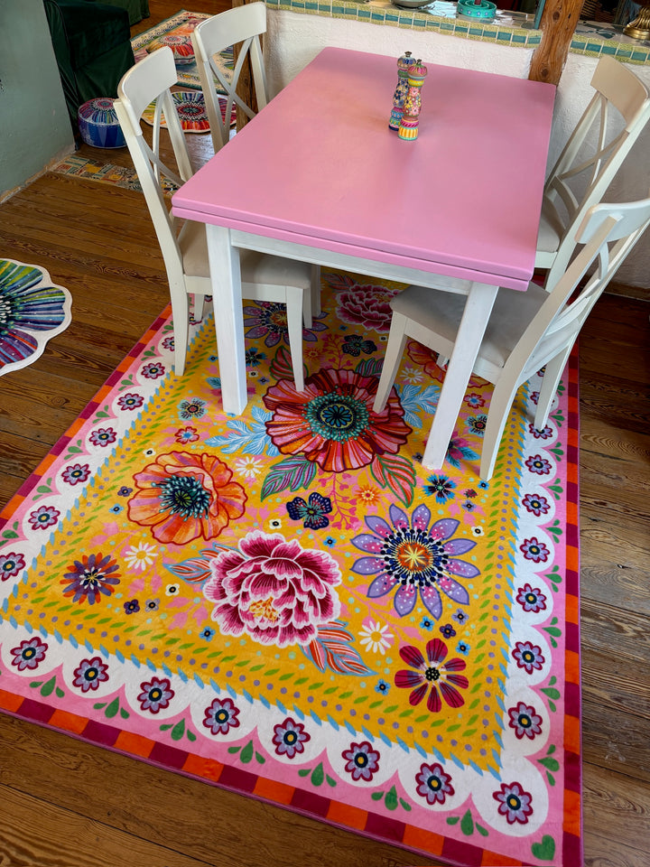 Teppich - Blumen Zauber - Gelb