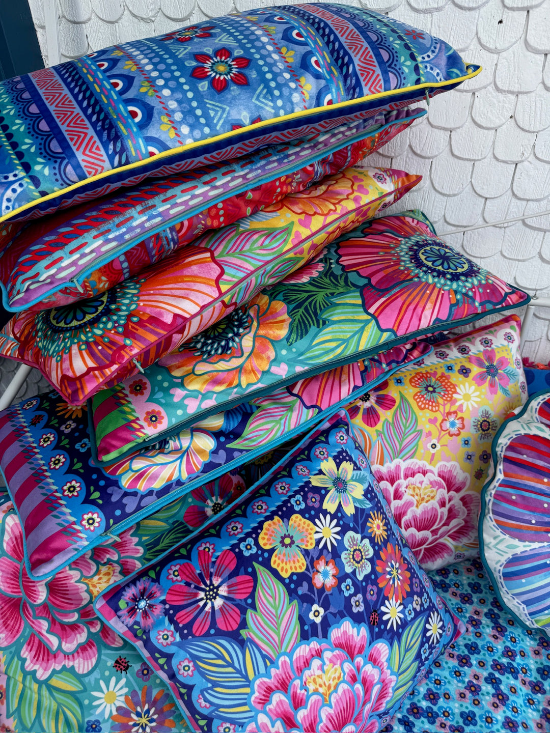 Dekokissen - Boho Blau - 60 x 30 cm