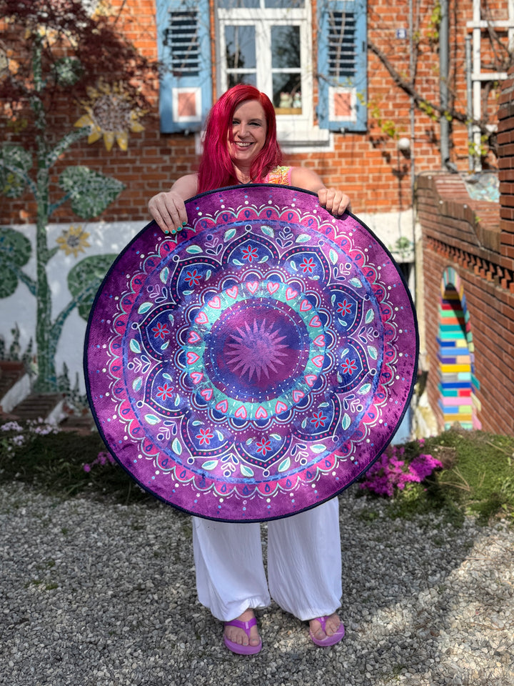Teppich Rund - Mandala Violett