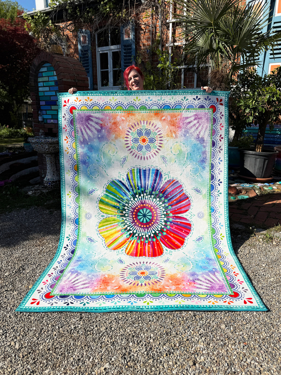 Teppich - Regenbogenblume