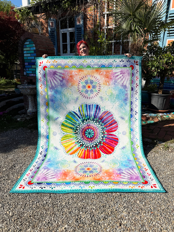 Teppich - Regenbogenblume