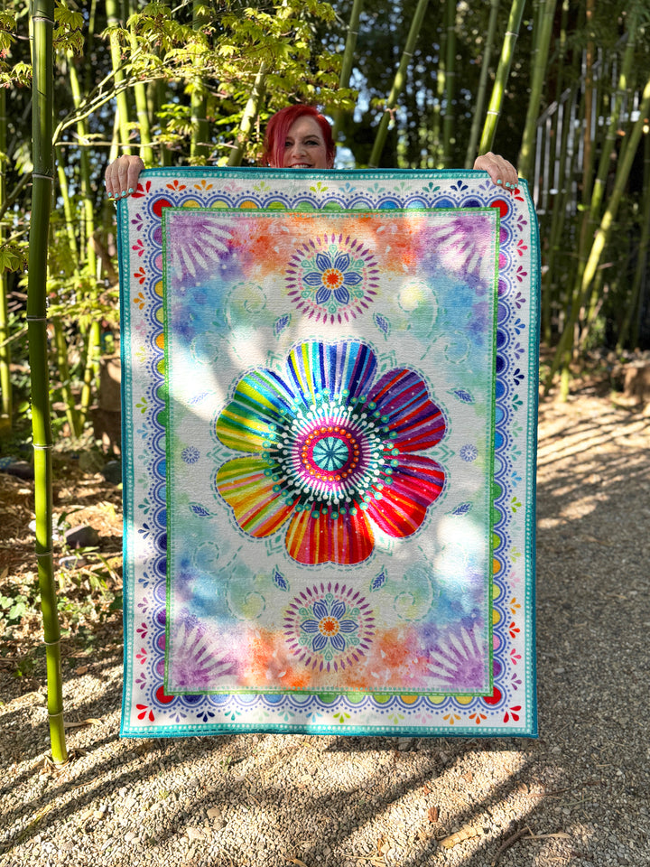 Teppich - Regenbogenblume