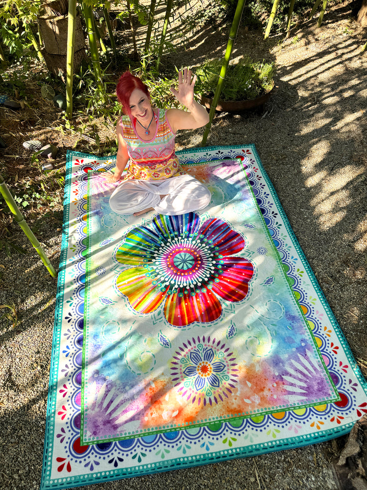 Teppich - Regenbogenblume