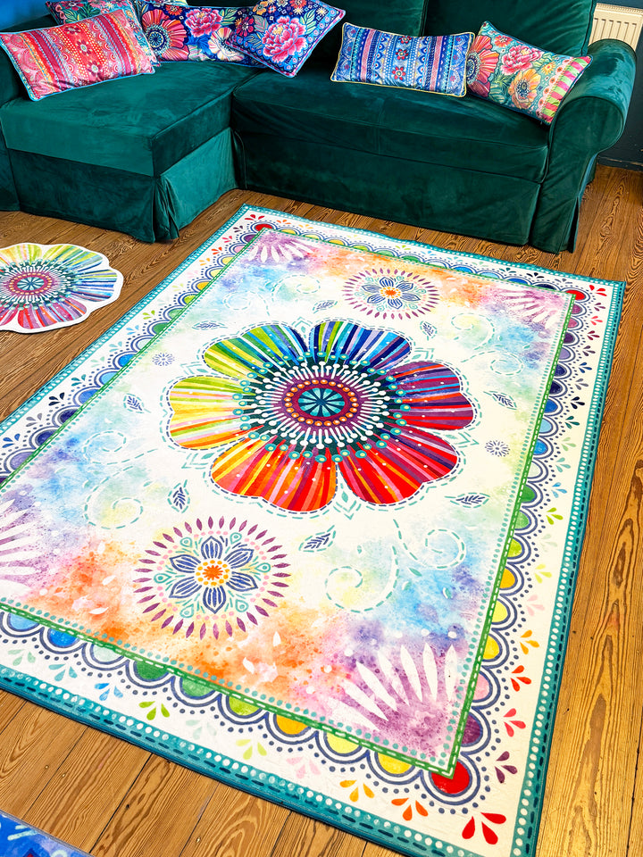 Teppich - Regenbogenblume