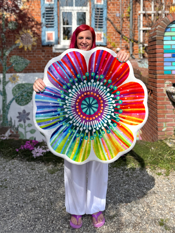 Formteppich - Regenbogenblume