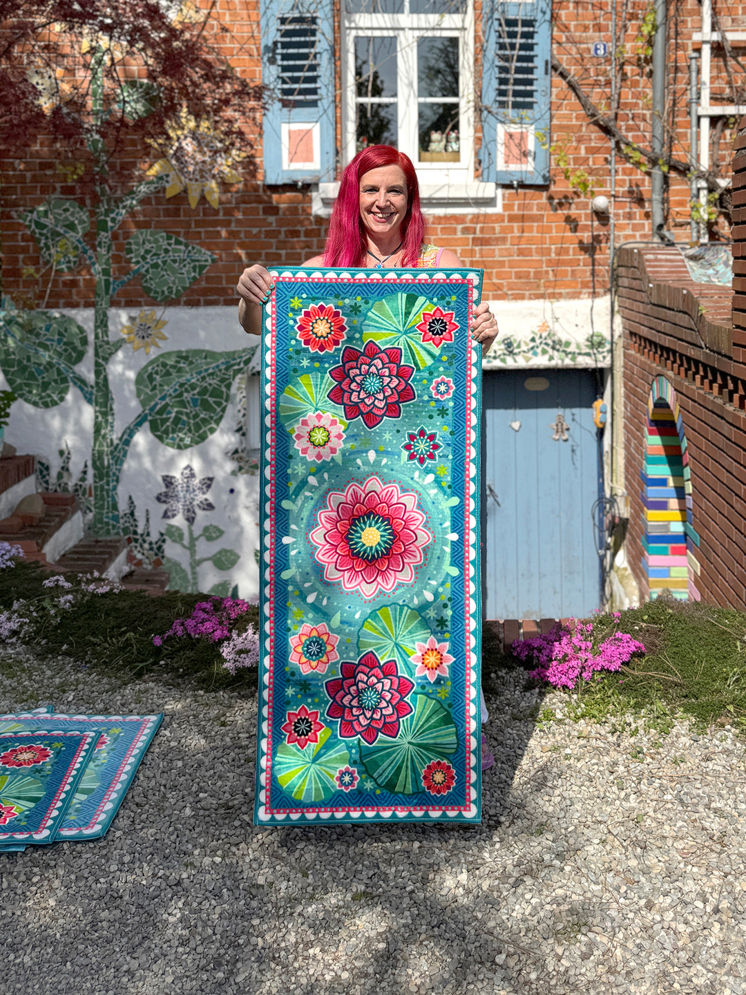 Teppich Läufer - Seerosenteich