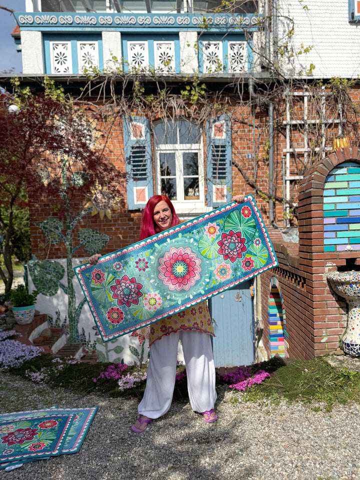 Teppich Läufer - Seerosenteich