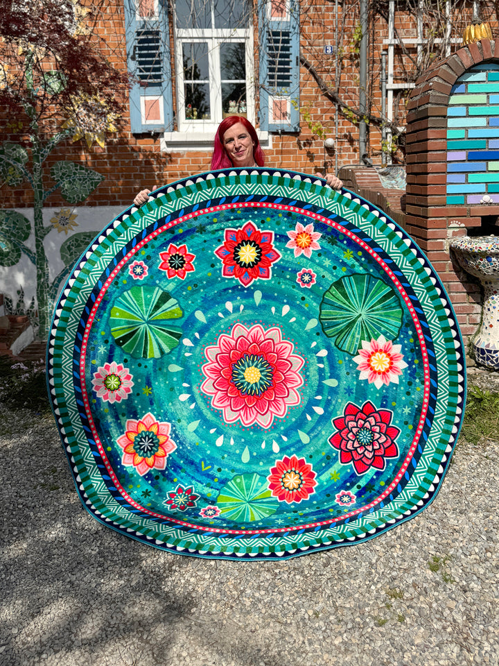 Teppich Rund - Seerosenteich