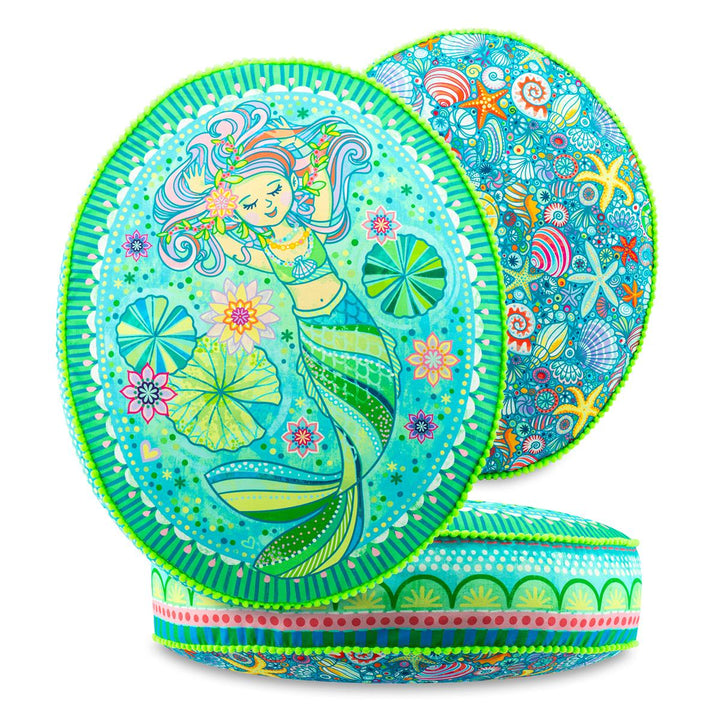 Dekokissen - Meerjungfrau Grün - 50 x 40 cm