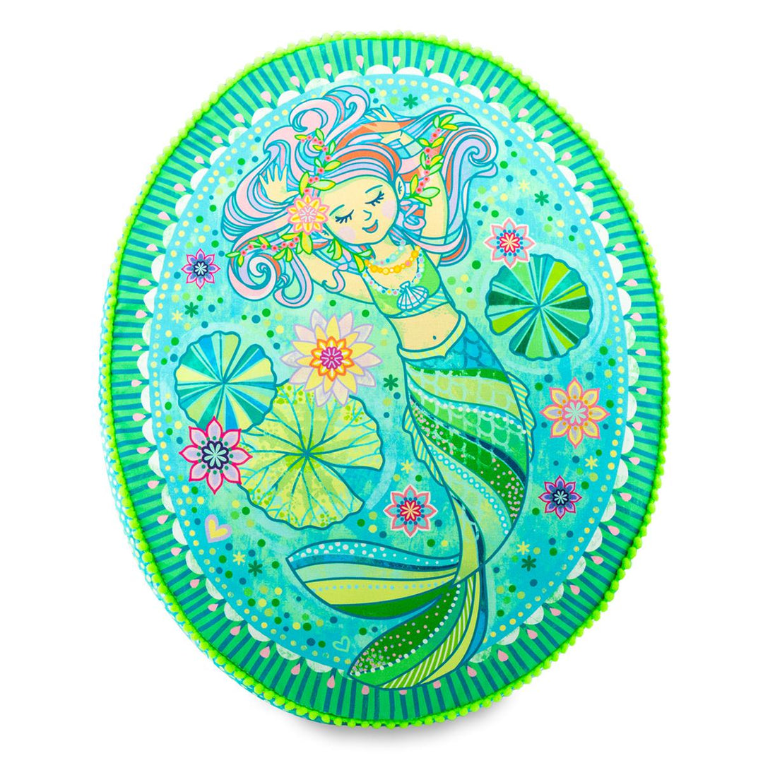 Dekokissen - Meerjungfrau Grün - 50 x 40 cm