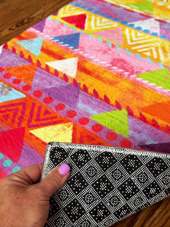 Teppich Läufer - Mosaik Pink