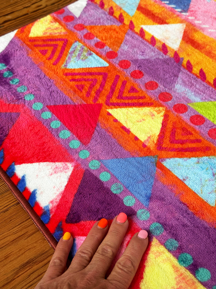 Teppich Läufer - Mosaik Pink