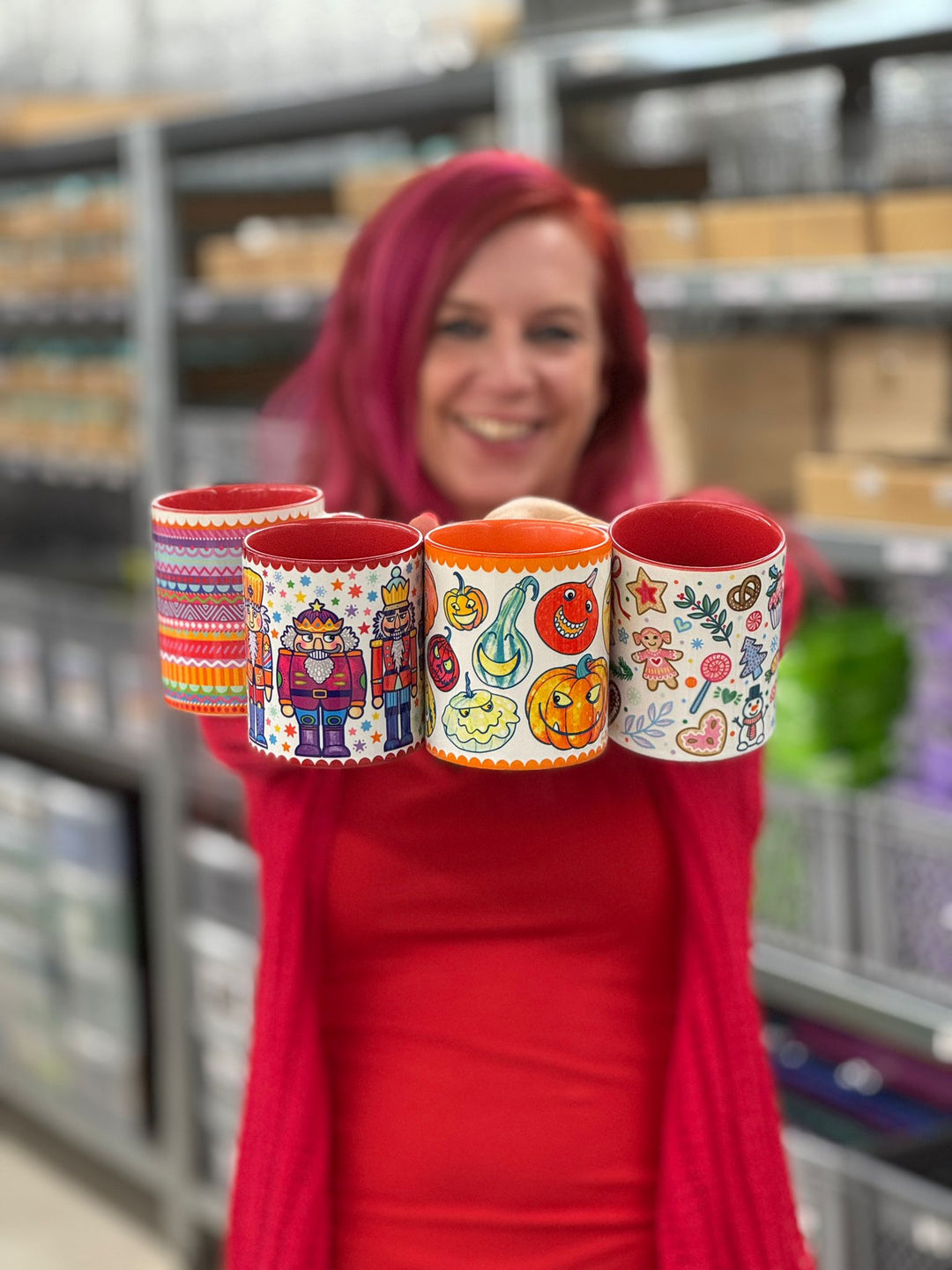 Kürbis-Orange - Tasse