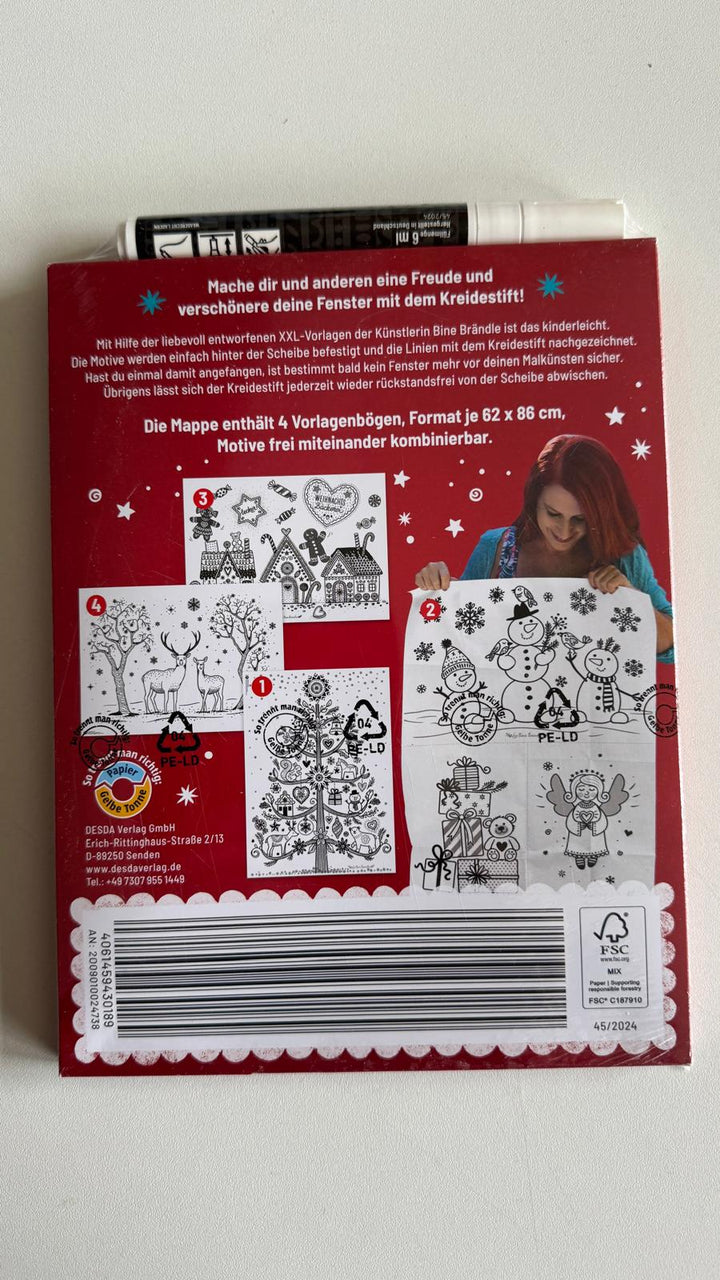XXL-VORLAGEN FÜR FENSTERBILDER Meine Winterwelt