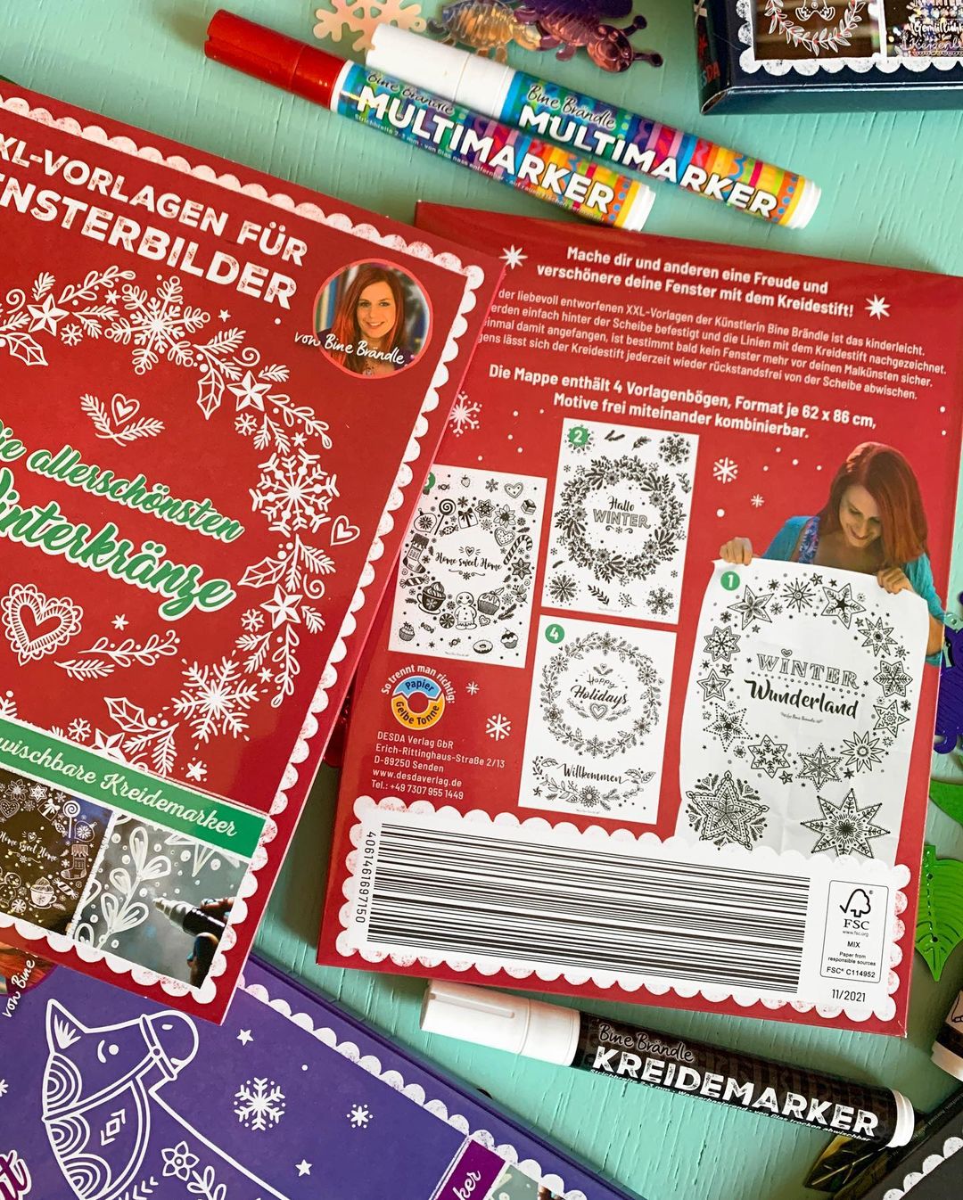 XXL-VORLAGEN FÜR FENSTERBILDER Die allerschönsten Winterkränze