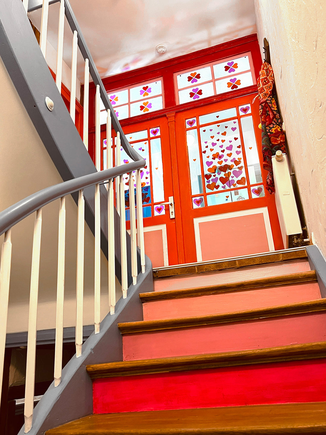 Herzen aus Fensterfolie