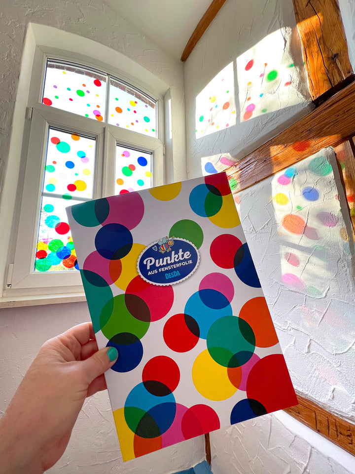 Punkte aus Fensterfolie