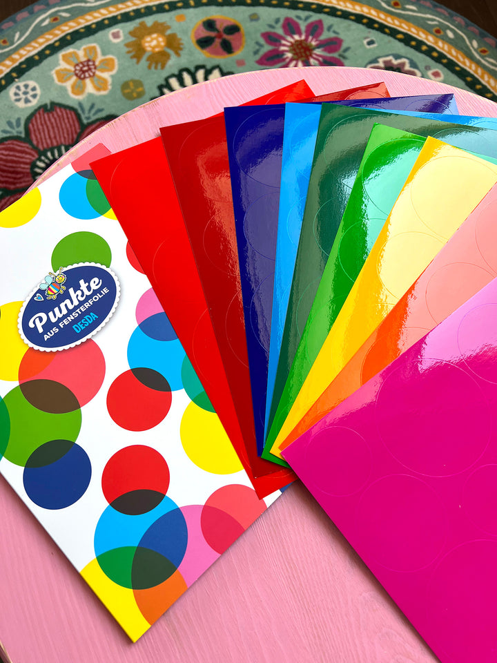 Punkte aus Fensterfolie