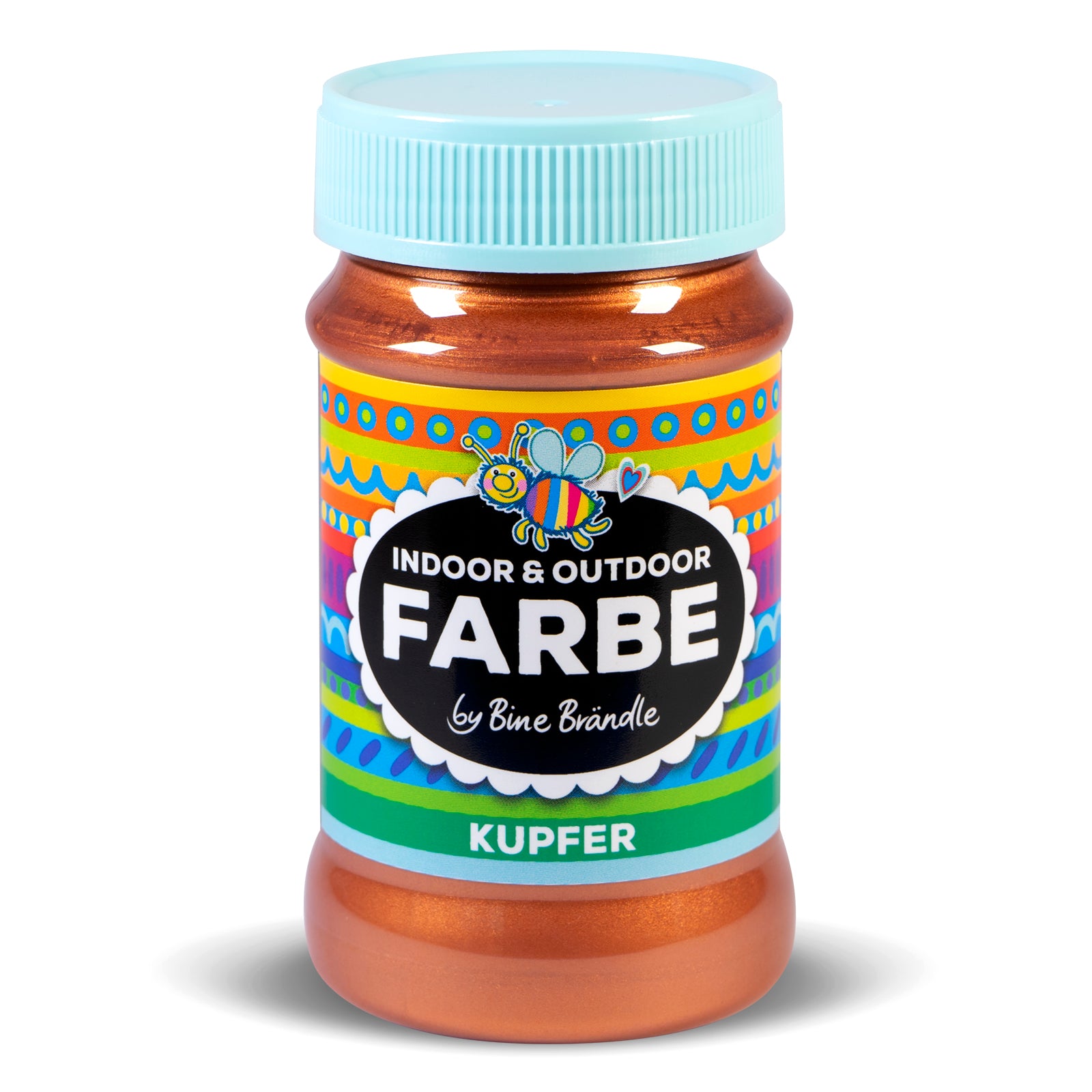 Metallic Kupferne Acrylfarbe in Kunststoffflasche für Bastelarbeiten im Innen- und Außenbereich #farbe_kupfer