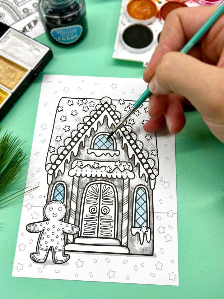 Lebkuchenmännchen Kartenset