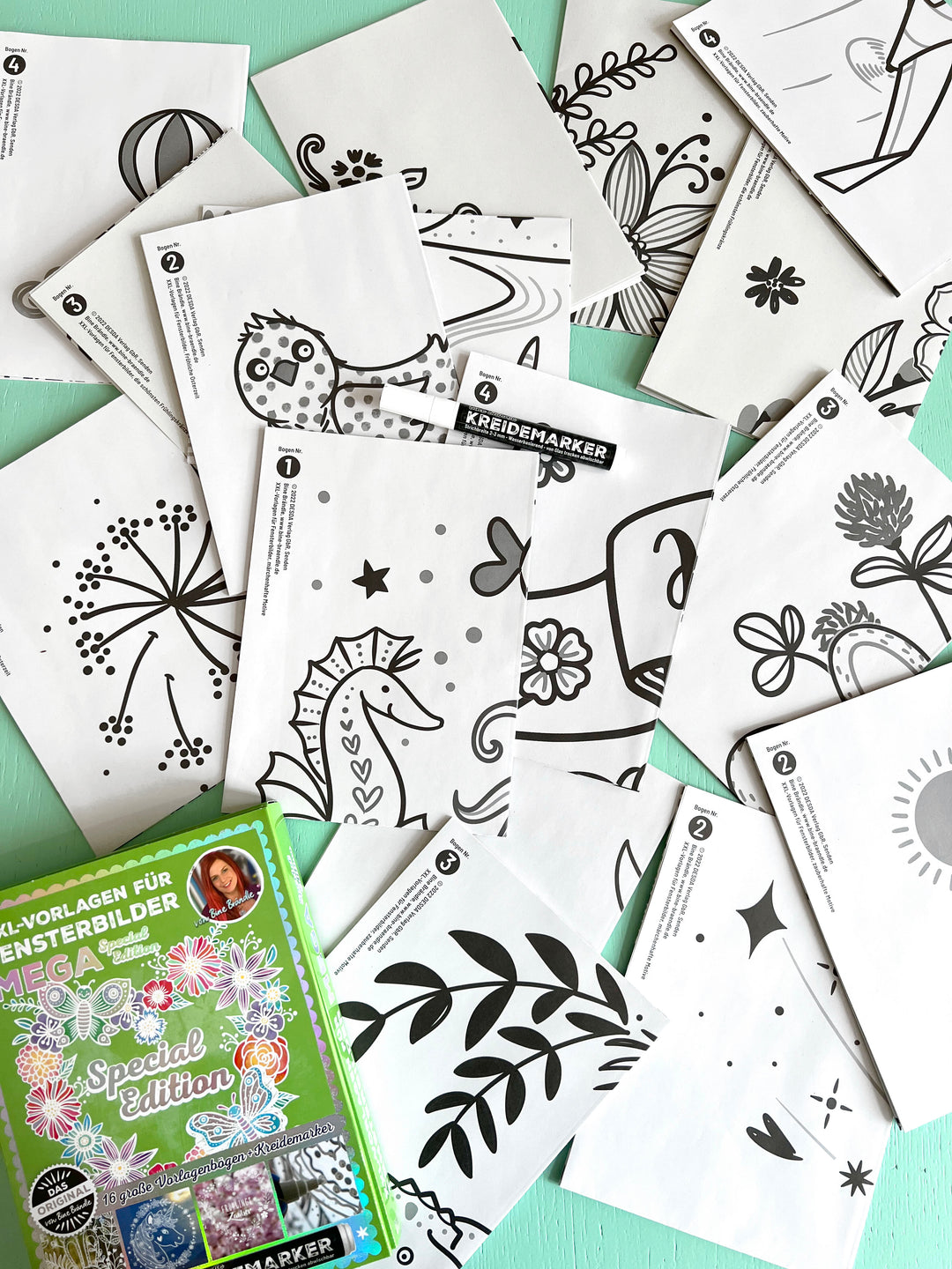 XXL-VORLAGEN FÜR FENSTERBILDER MEGA Special Edition