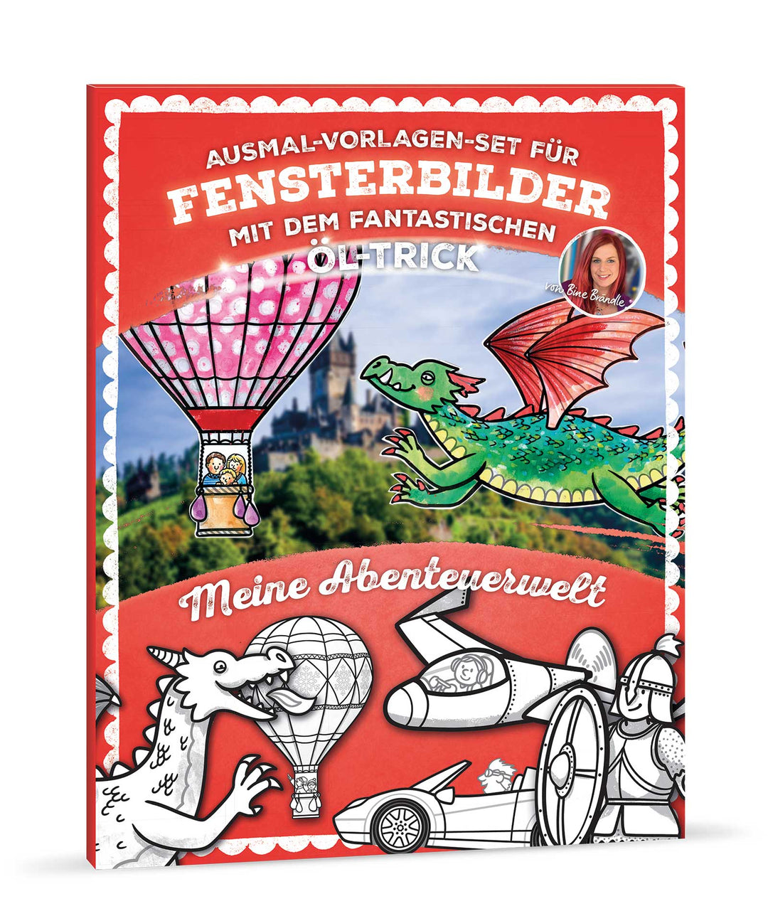 AUSMAL-VORLAGEN-SET FÜR FENSTERBILDER MIT DEM FANTASTISCHEN ÖL-TRICK Meine Abenteurwelt