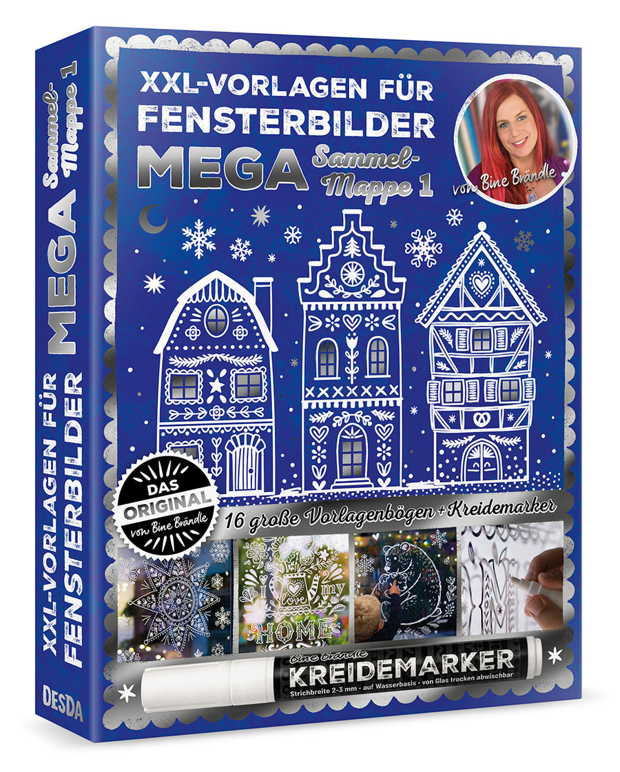 XXL Vorlagen für Fensterbilder, Mega Sammelmappe Cover